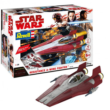 Build & Play Star Wars Resistance A-Wing Fighter Red 1:44