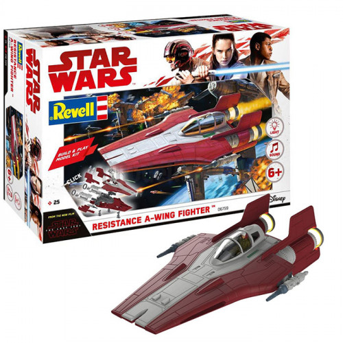 Build & Play Star Wars Resistance A-Wing Fighter Red 1:44