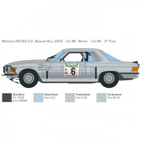 Mercedes-Benz 450 SLC Rally Bandama 1979 1:24