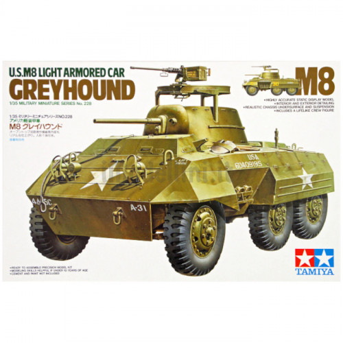 Autoblindo US Army M8 Light Truck Greyhound 1:35