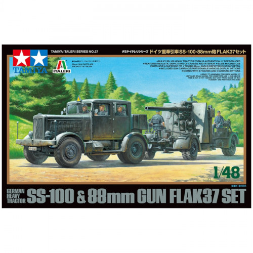 Camion Pesante SS-100 e Cannone Flak37 da 88mm 1:48