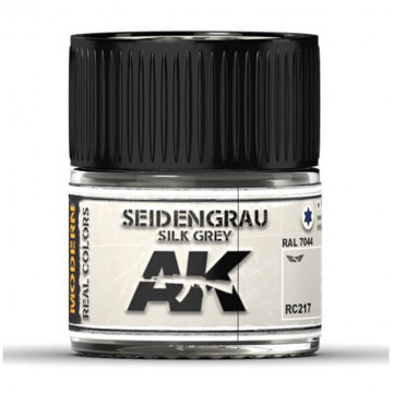 Vernice Acrilica AK Real Colors Silk Grey RAL 7044 10ml