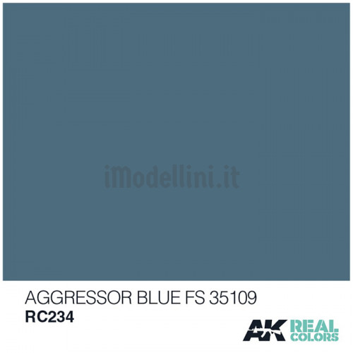 Vernice Acrilica AK Real Colors Aggressor Blue FS 35109 10ml