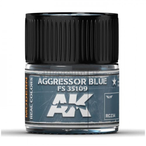 Vernice Acrilica AK Real Colors Aggressor Blue FS 35109 10ml