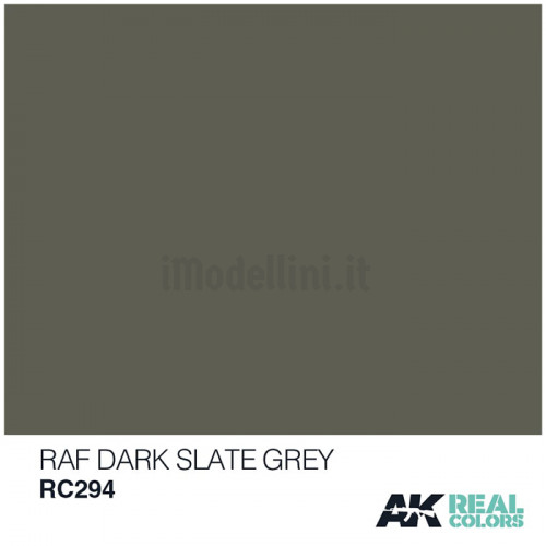 Vernice Acrilica AK Real Colors RAF Dark Slate Grey 10ml