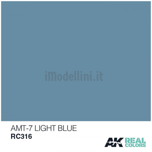 Vernice Acrilica AK Real Colors AMT-7 Light Blue 10ml