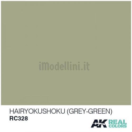 Vernice Acrilica AK Real Colors Hairyokushoku (Grey-Green) 10ml