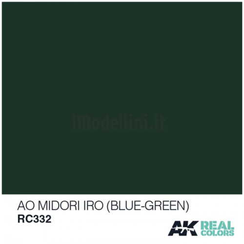 Vernice Acrilica AK Real Colors Ao Midori Iro (Blue-Green) 10ml