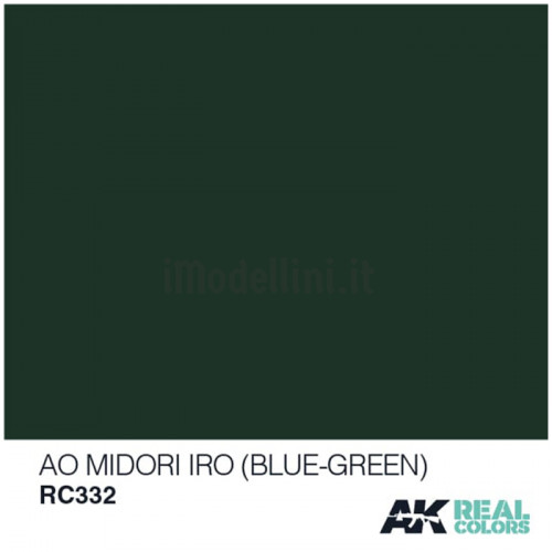 Vernice Acrilica AK Real Colors Ao Midori Iro (Blue-Green) 10ml