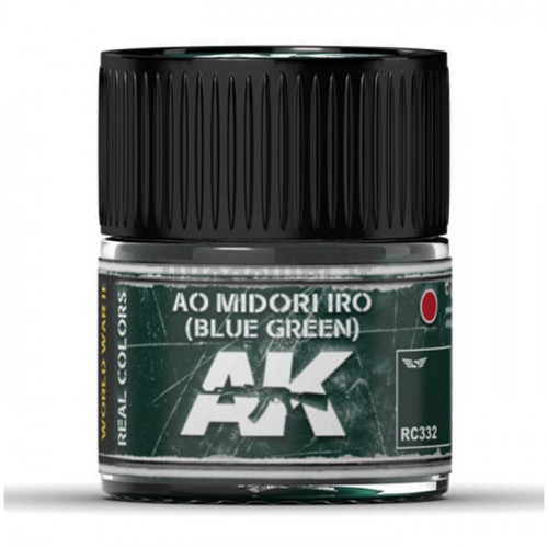 Vernice Acrilica AK Real Colors Ao Midori Iro (Blue-Green) 10ml