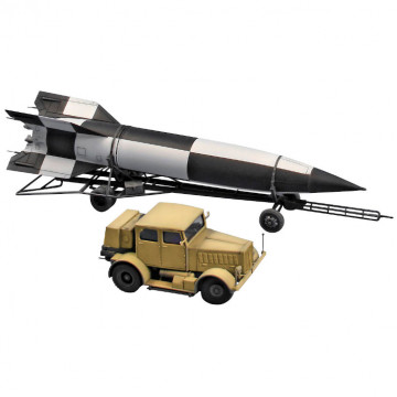 Set SS-100 Gigant con Transporter e Razzo V2 1:72