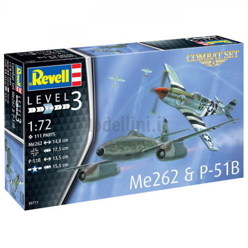 Combat Set Messerschmitt Me262 & P-51B Mustang  1:72