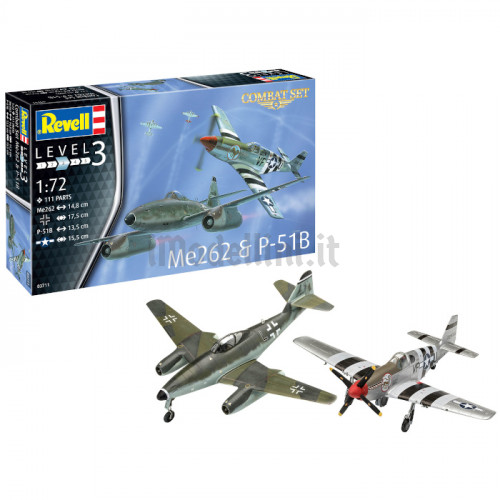 Combat Set Messerschmitt Me262 & P-51B Mustang  1:72