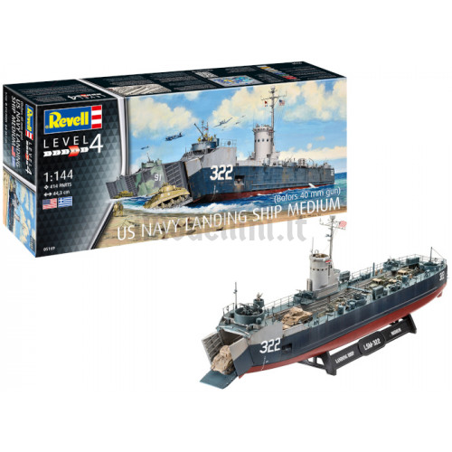 Nave da sbarco Statunitense LSM 1:144