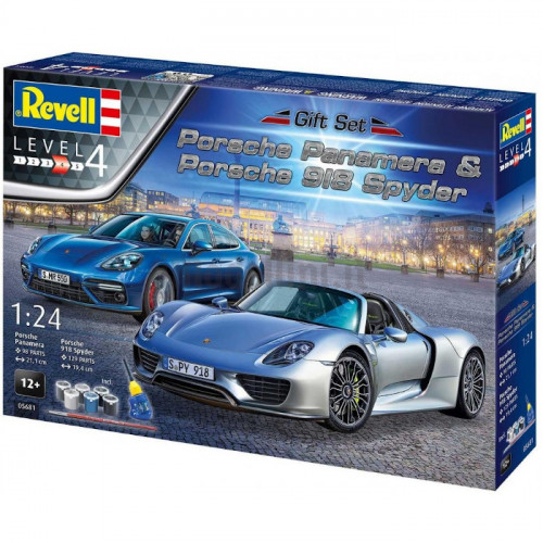 Gift Set Porsche 918 e Panamera 1:24