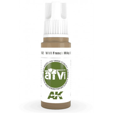 Vernice Acrilica AK 3rd Gen Serie AFV WWI French Milky Coffee