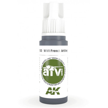 Vernice Acrilica AK 3rd Gen Serie AFV WWI French Artillery Grey
