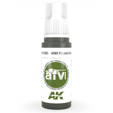Vernice Acrilica AK 3rd Gen Serie AFV WWI French Green 1