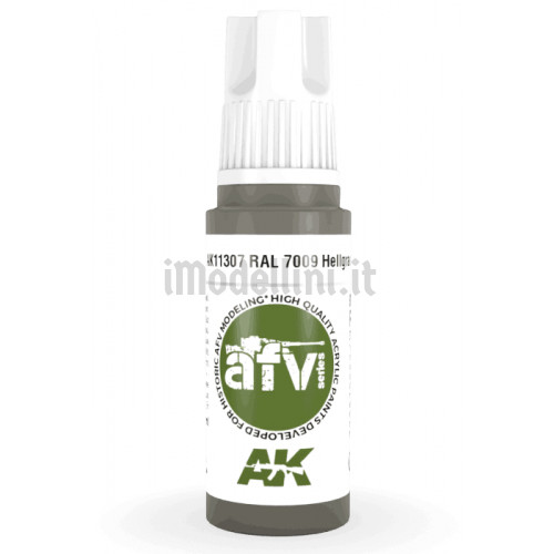 Vernice Acrilica AK 3rd Gen Serie AFV RAL 7009 Hellgrau
