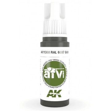 Vernice Acrilica AK 3rd Gen Serie AFV RAL 6007 Grun
