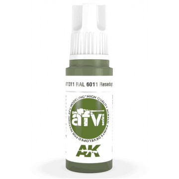 Vernice Acrilica AK 3rd Gen Serie AFV RAL 6011 Resedagrun