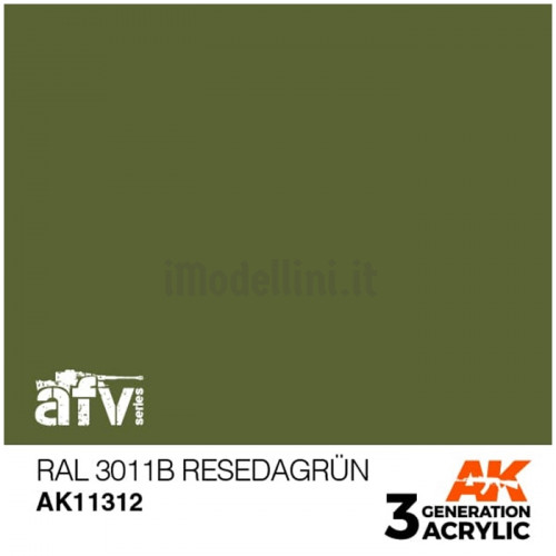 Vernice Acrilica AK 3rd Gen Serie AFV RAL 6011B Resedagrun