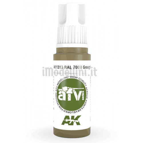 Vernice Acrilica AK 3rd Gen Serie AFV RAL 7008 Graugrun