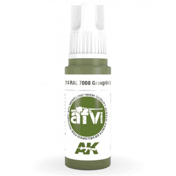 Vernice Acrilica AK 3rd Gen Serie AFV RAL 7008 Graugrun Opt 2
