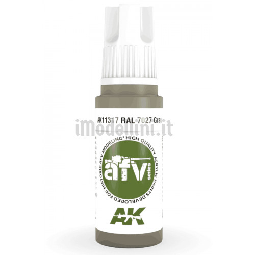 Vernice Acrilica AK 3rd Gen Serie AFV RAL 7027 Grau