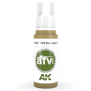 Vernice Acrilica AK 3rd Gen Serie AFV RAL 7028 Dunkelgelb (Initial)