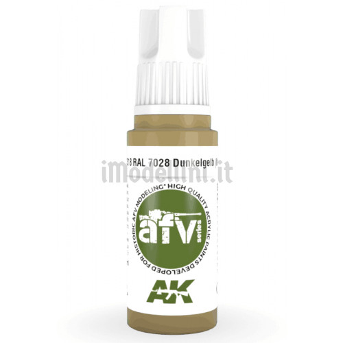 Vernice Acrilica AK 3rd Gen Serie AFV RAL 7028 Dunkelgelb (Initial)