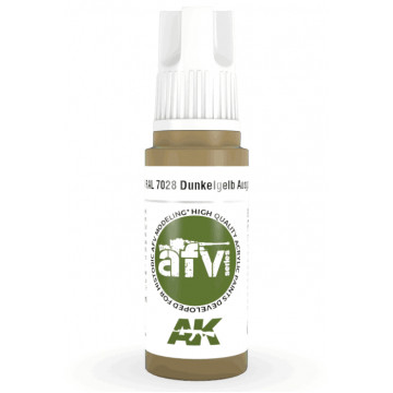 Vernice Acrilica AK 3rd Gen Serie AFV RAL 7028 Dunkelgelb Ausgabe 1944