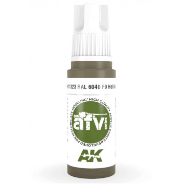 Vernice Acrilica AK 3rd Gen Serie AFV RAL 6040 F9 Helloliv