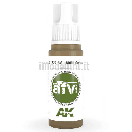 Vernice Acrilica AK 3rd Gen Serie AFV RAL 8000 Gelbbraun