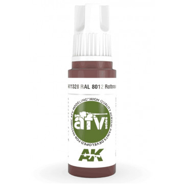 Vernice Acrilica AK 3rd Gen Serie AFV RAL 8012 Rotbraun