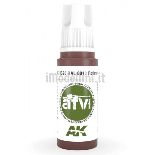 Vernice Acrilica AK 3rd Gen Serie AFV RAL 8012 Rotbraun