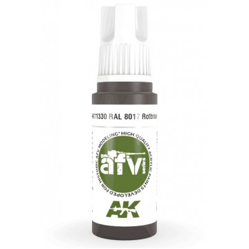 Vernice Acrilica AK 3rd Gen Serie AFV RAL 8017 Rotbraun