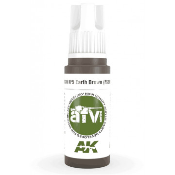 Vernice Acrilica AK 3rd Gen Serie AFV N.5 Earth Brown (FS30099)