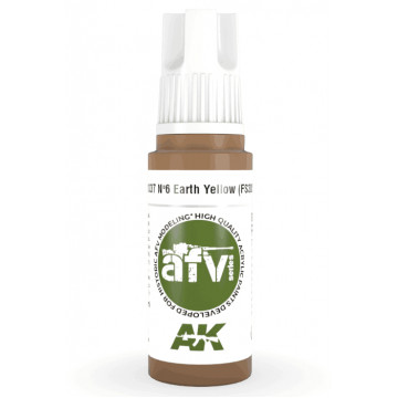 Vernice Acrilica AK 3rd Gen Serie AFV N.6 Earth Yellow (FS30257)