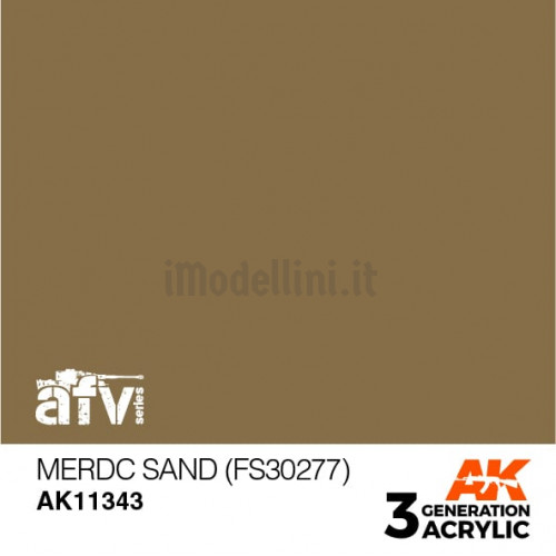 Vernice Acrilica AK 3rd Gen Serie AFV MERDC Sand (FS30277)