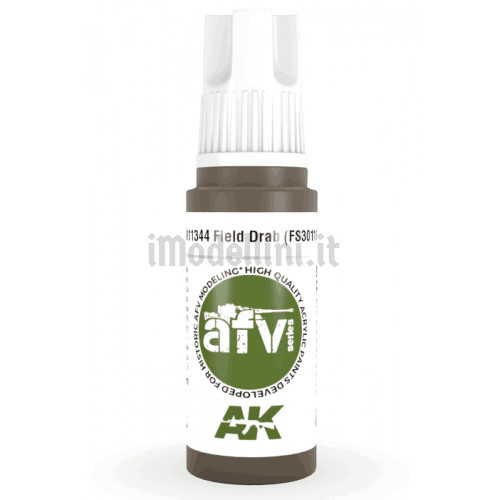 Vernice Acrilica AK 3rd Gen Serie AFV Field Drab (FS30118)