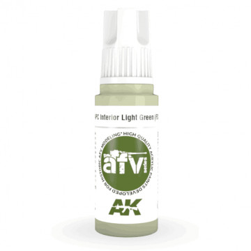 Vernice Acrilica AK 3rd Gen Serie AFV APC Interior Light Green (FS24533)