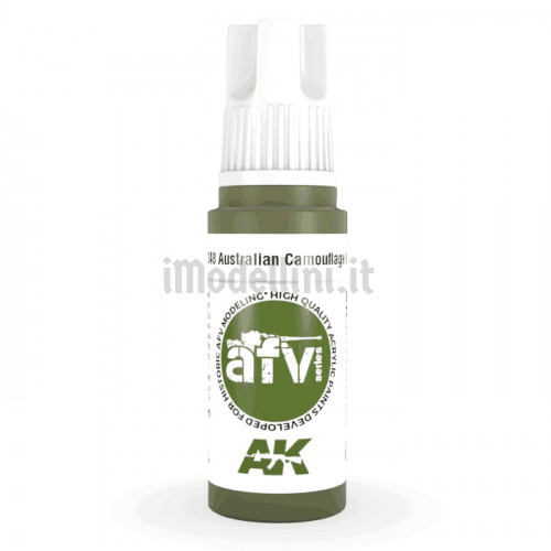 Vernice Acrilica AK 3rd Gen Serie AFV Australian Camouflage Green