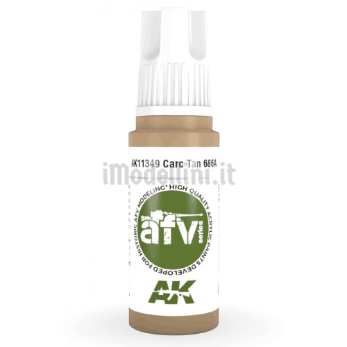 Vernice Acrilica AK 3rd Gen Serie AFV CARC Tan 686A (FS33446)