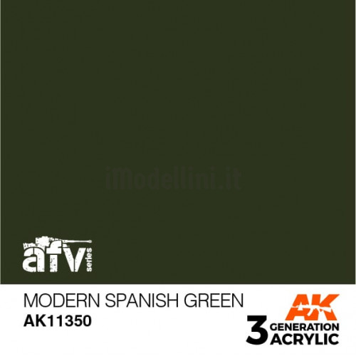 Vernice Acrilica AK 3rd Gen Serie AFV Modern Spanish Green