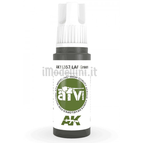 Vernice Acrilica AK 3rd Gen Serie AFV LAF Green