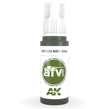 Vernice Acrilica AK 3rd Gen Serie AFV Nato Green