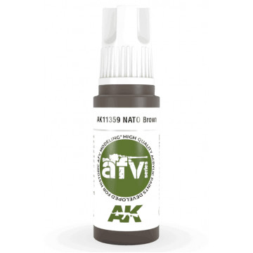 Vernice Acrilica AK 3rd Gen Serie AFV Nato Brown