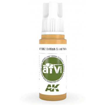 Vernice Acrilica AK 3rd Gen Serie AFV British Sand Yellow