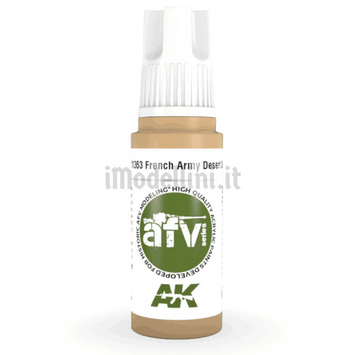 Vernice Acrilica AK 3rd Gen Serie AFV French Army Desert Sand